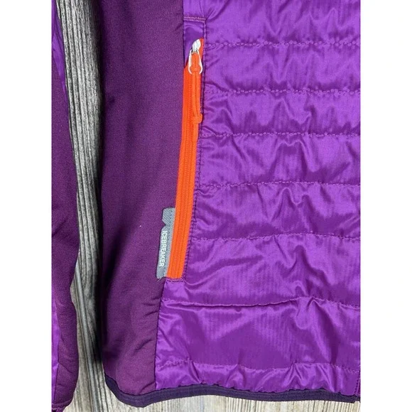 Icebreaker Puffer Jacket Womens M Purple Merino Wool Helix MerinoLoft Insulated - Picture 4 of 16